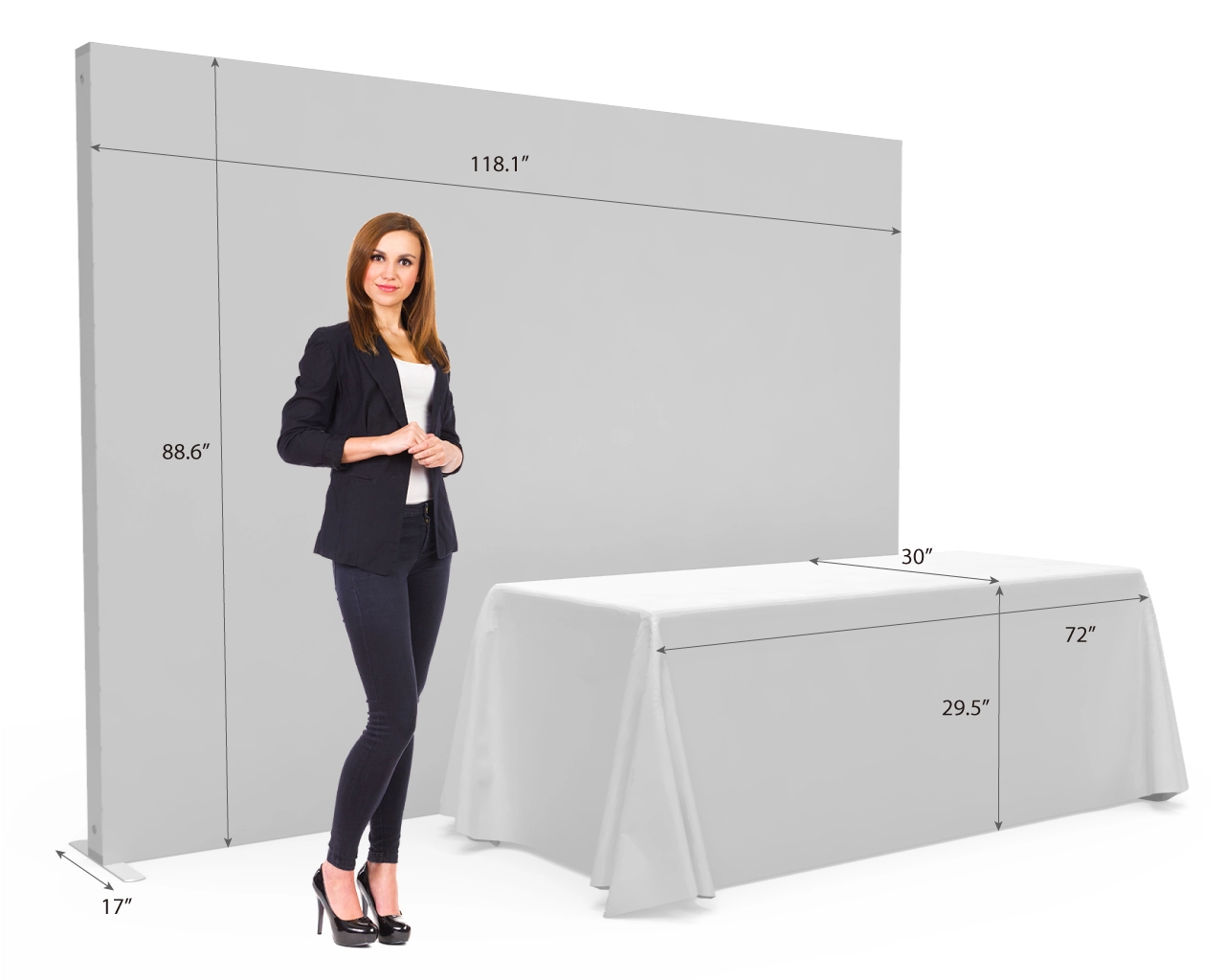 10ft SEGQuick™ Booth 18 - Backlit