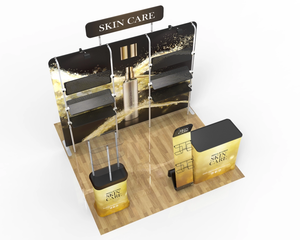 10ft Skincare & Fragrance Trade Show Booth Kit E