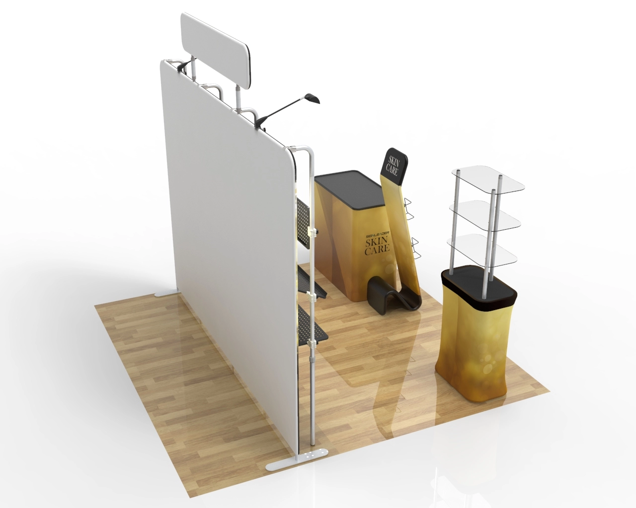 10ft Skincare & Fragrance Trade Show Booth Kit E