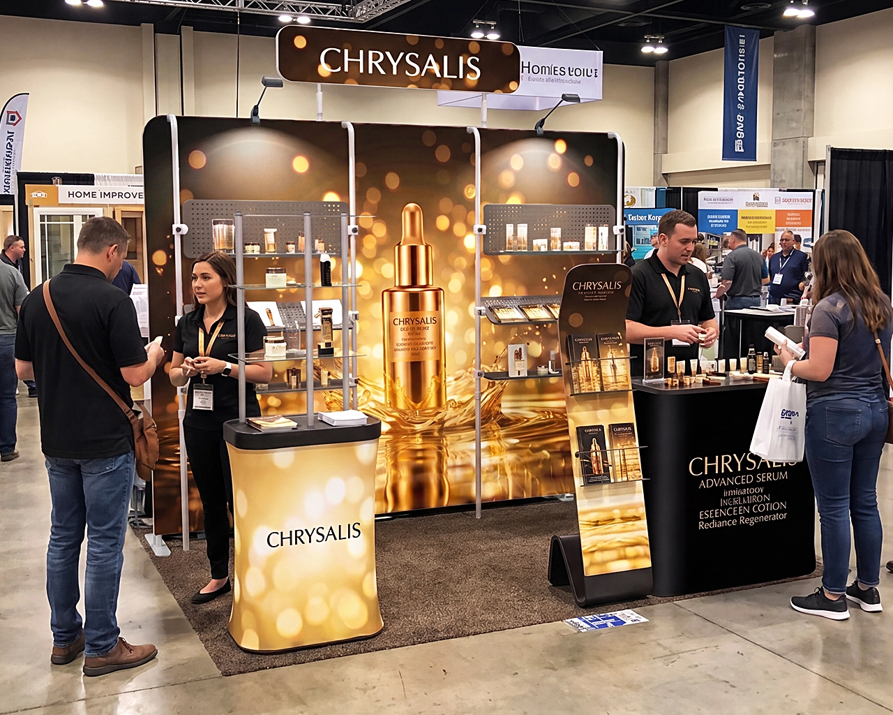 10ft Skincare & Fragrance Trade Show Booth Kit E