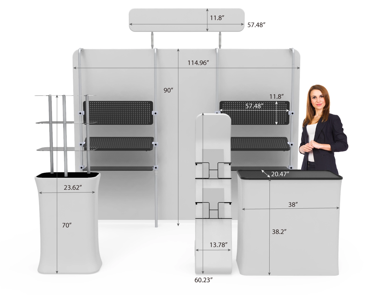 10ft Skincare & Fragrance Trade Show Booth Kit E