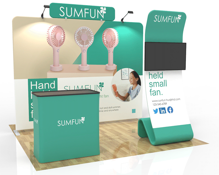 10ft Trade Show Booth Package 25 for Small Appliances