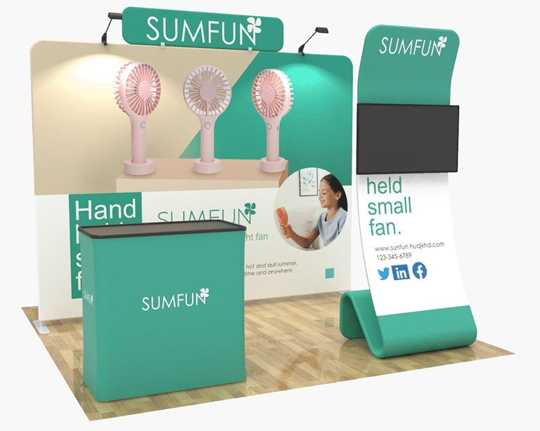 10ft Trade Show Booth Package 25 for Small Appliances