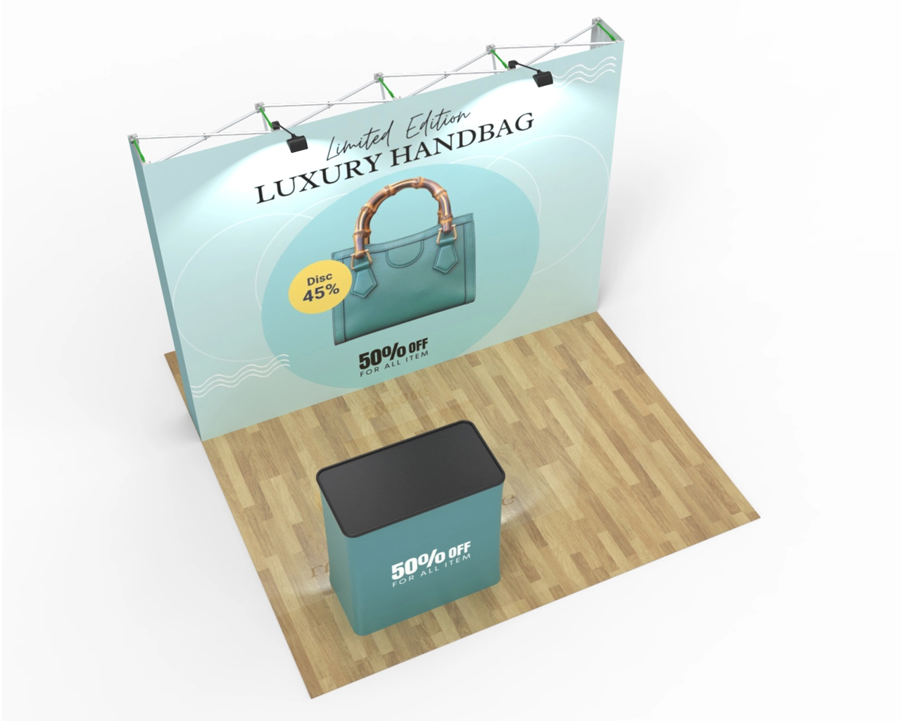 10ft Straight Pop Up Display