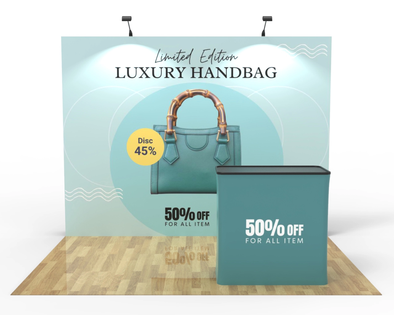 10ft Straight Pop Up Display
