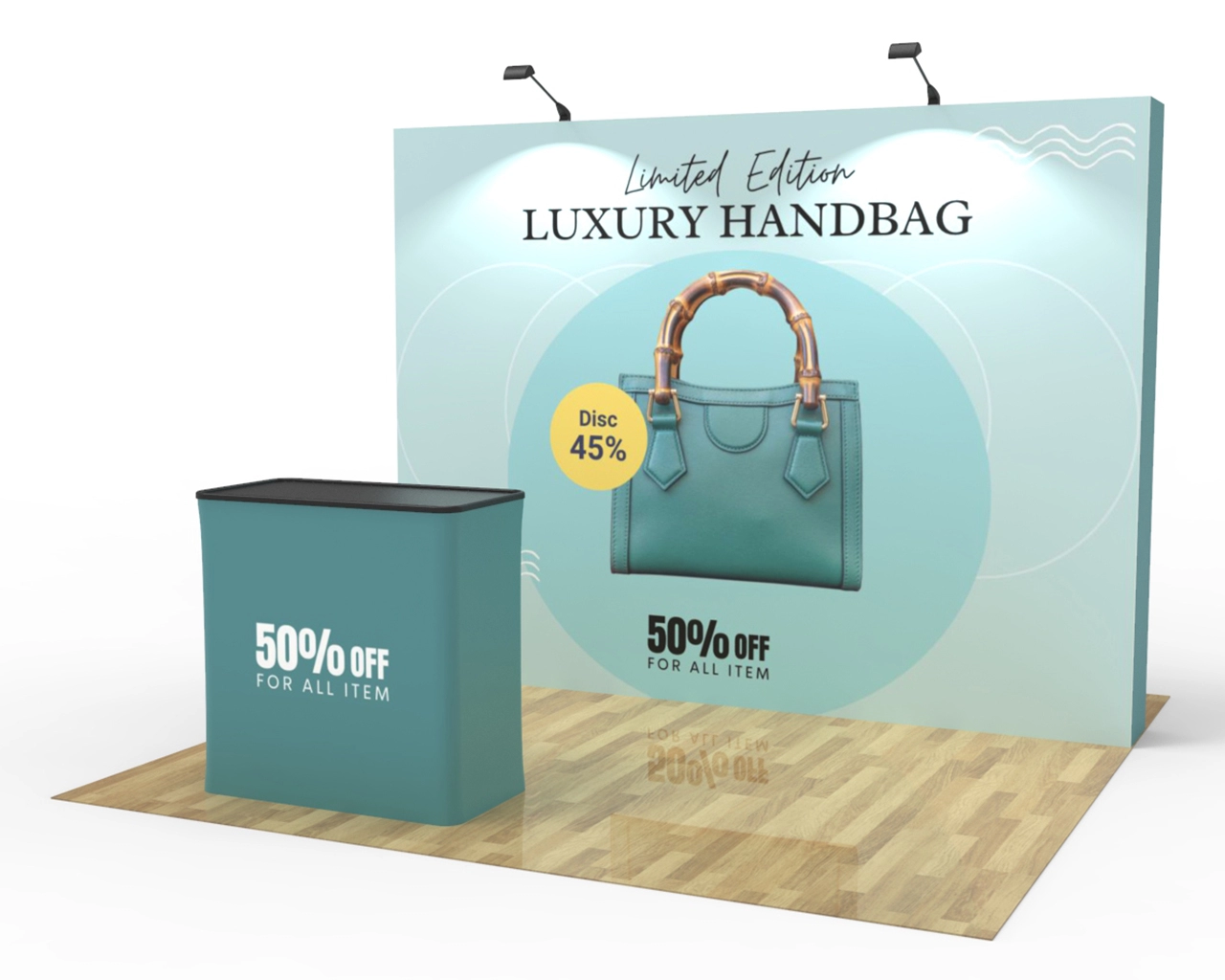 10ft Straight Pop Up Display