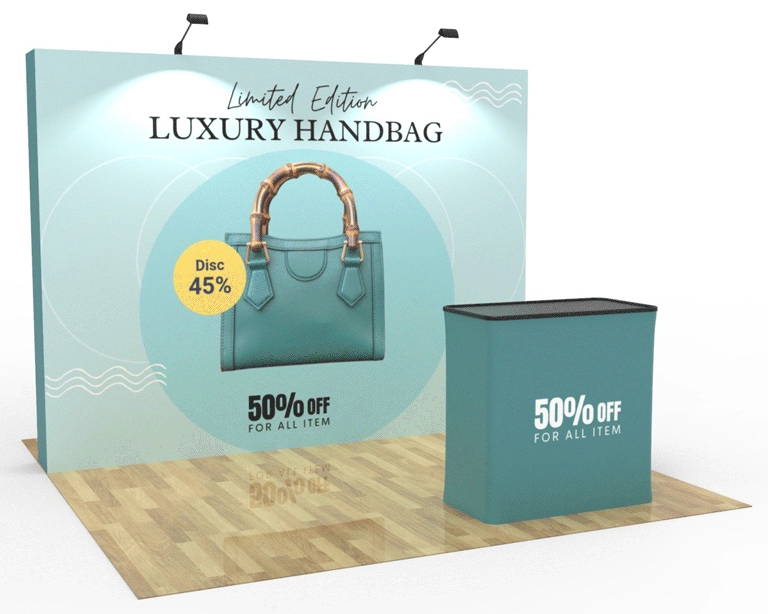 10ft Straight Pop Up Display