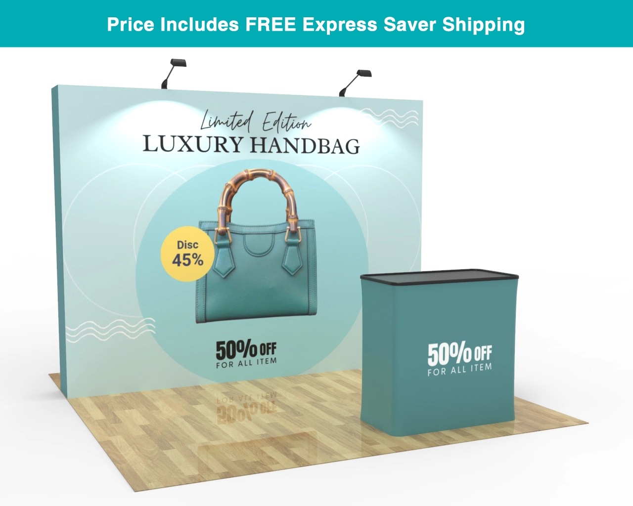 10ft Straight Pop Up Display