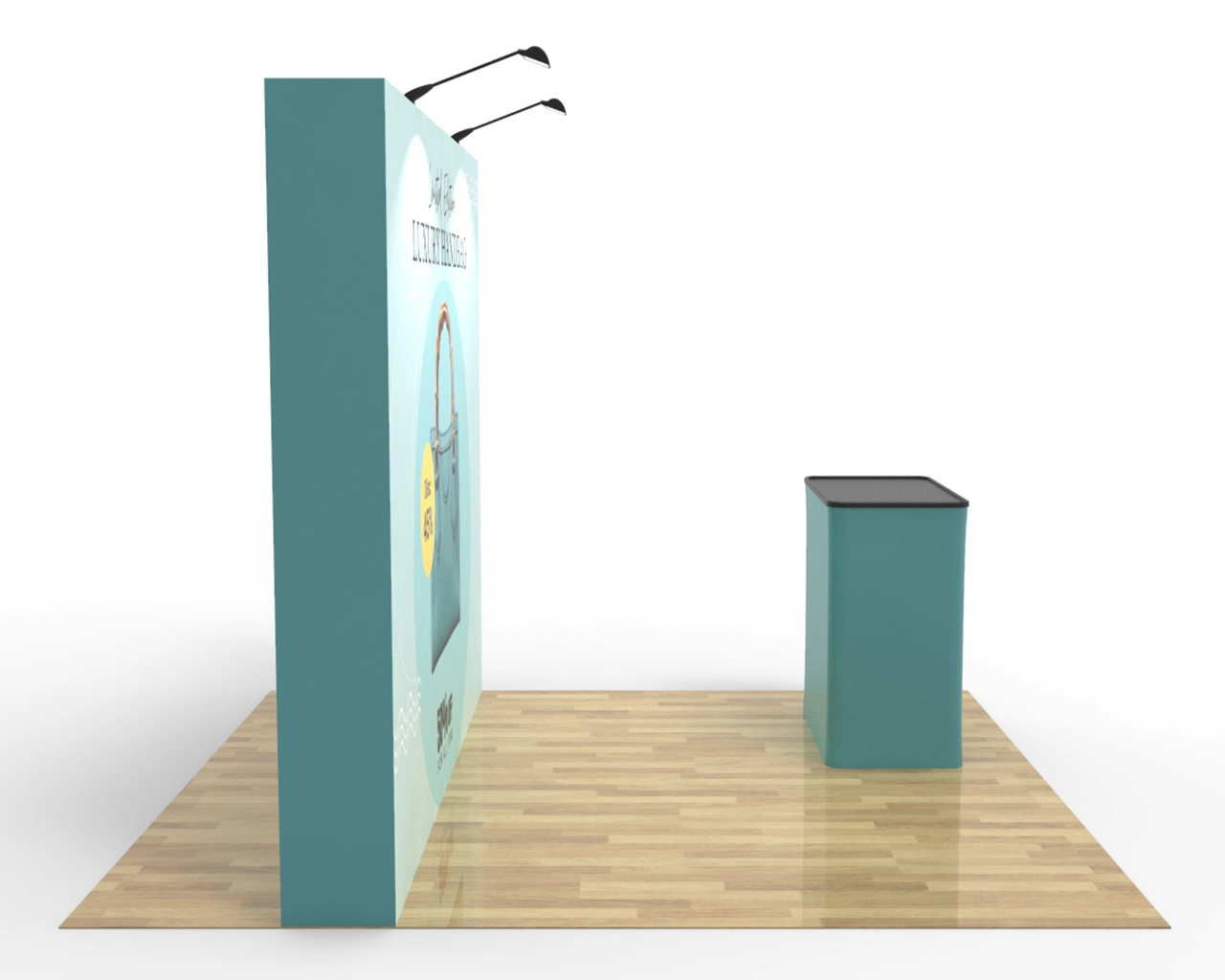 10ft Straight Pop Up Display