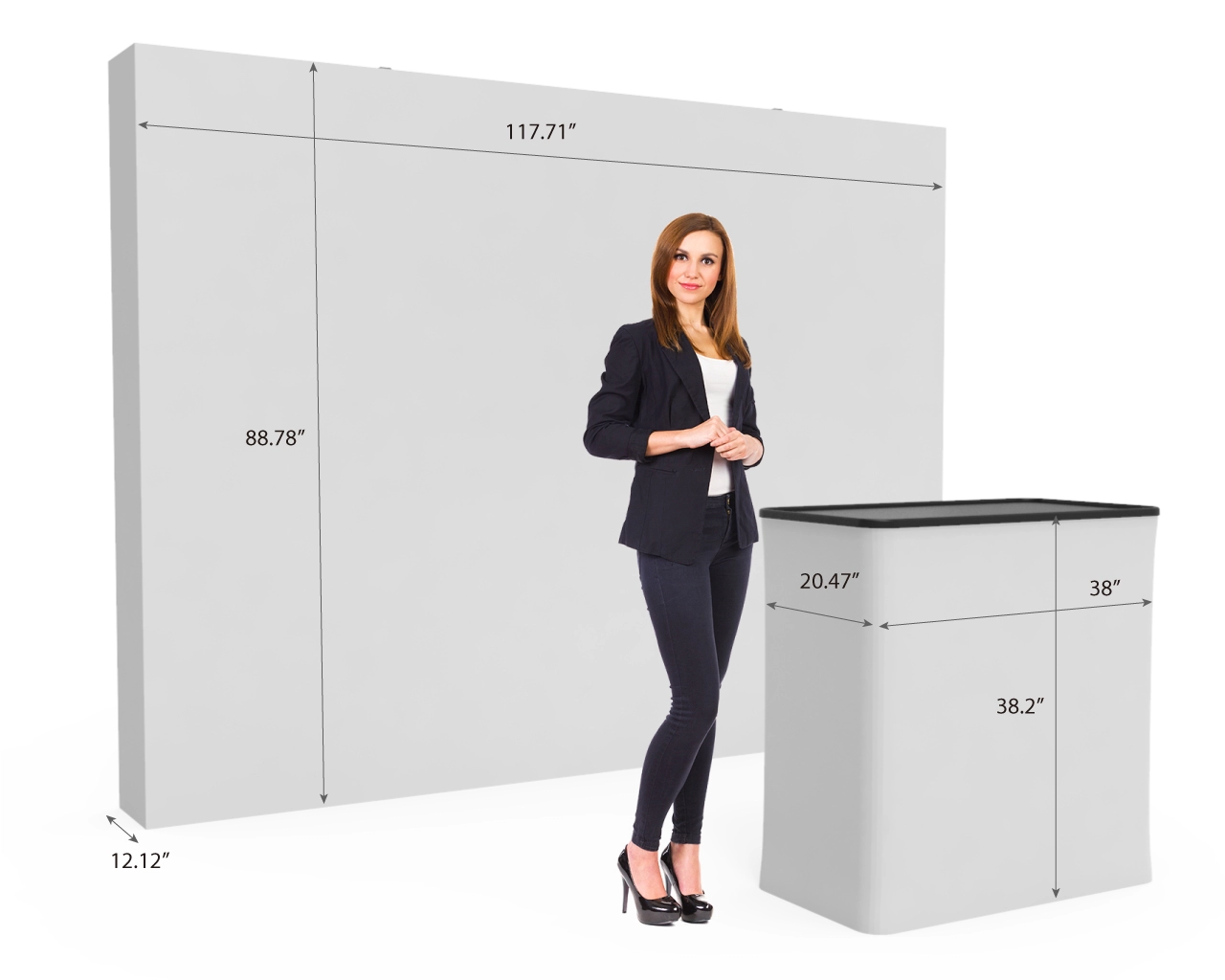 10ft Straight Pop Up Display