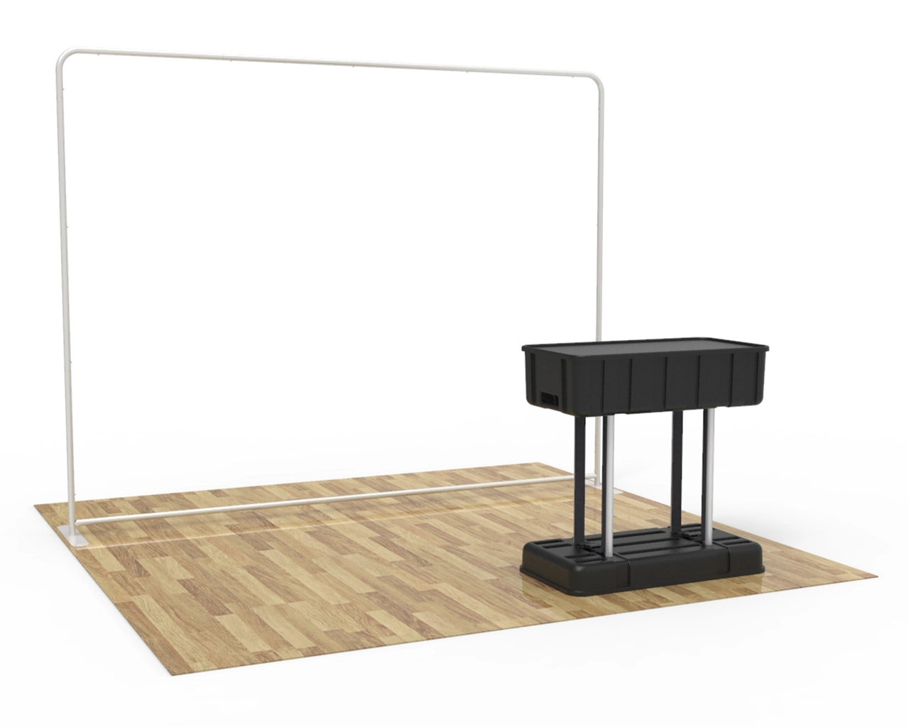 10ft Straight Portazip Trade Show Booth Main Animated