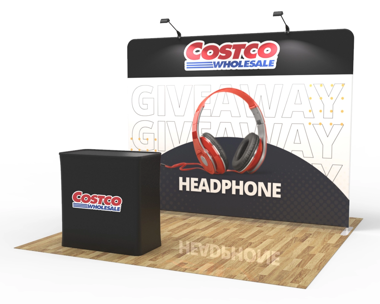 10ft Straight PortaZip™ Backdrop
