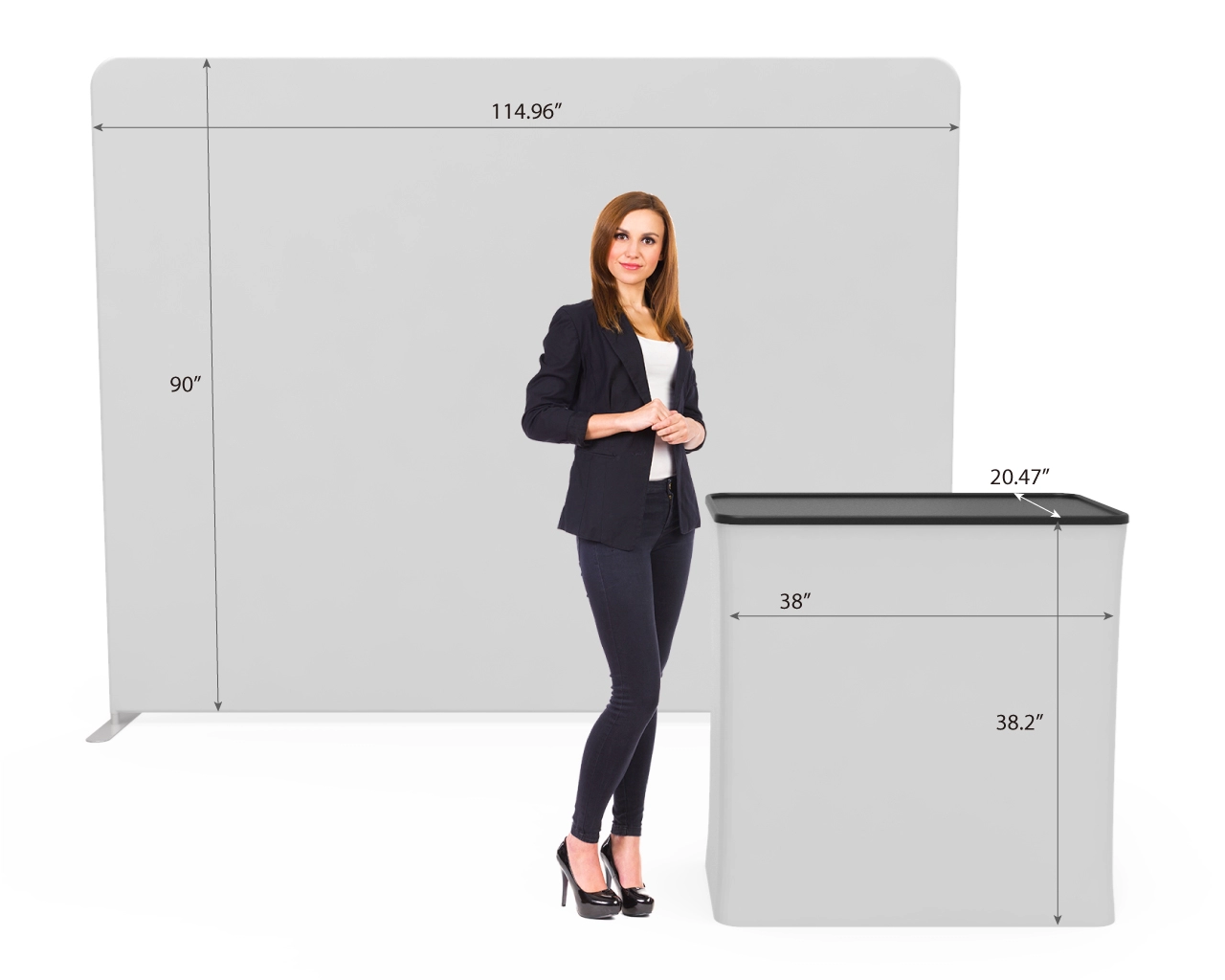10ft Straight PortaZip™ Backdrop