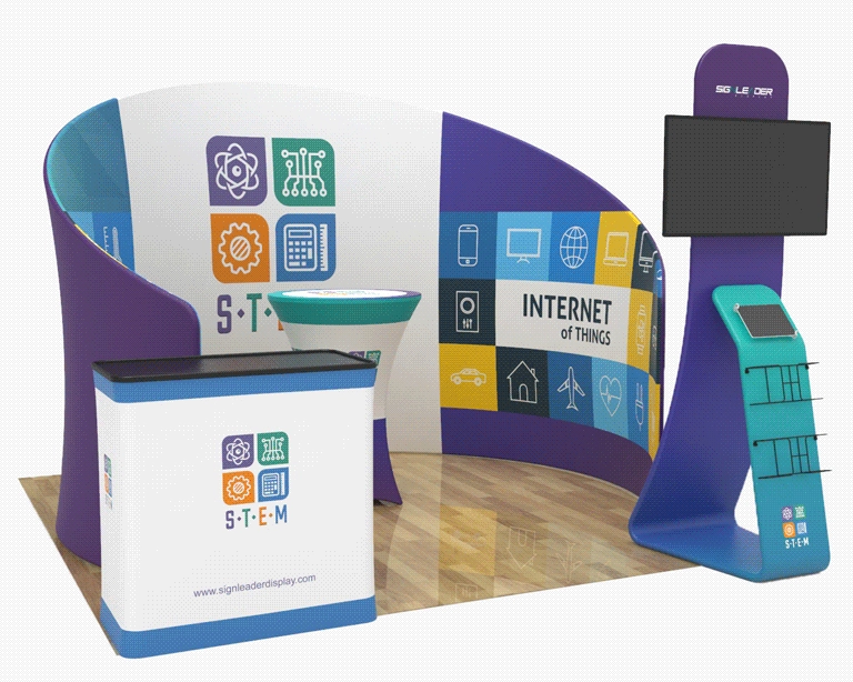 10ft Tech & Electronics Trade Show Booth Kit K