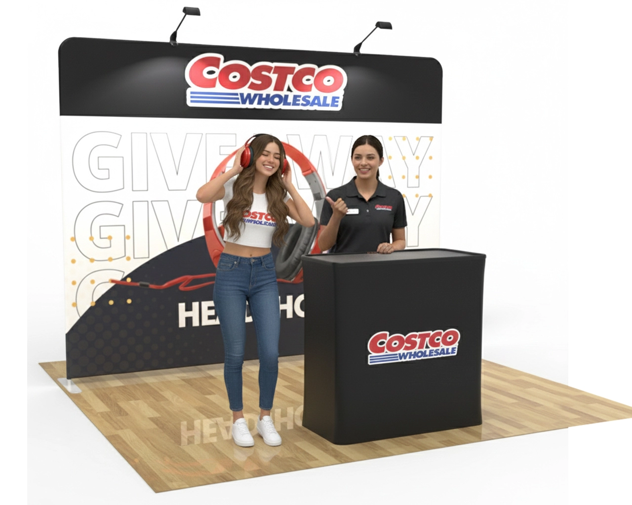 10ft Straight PortaZip™ Backdrop