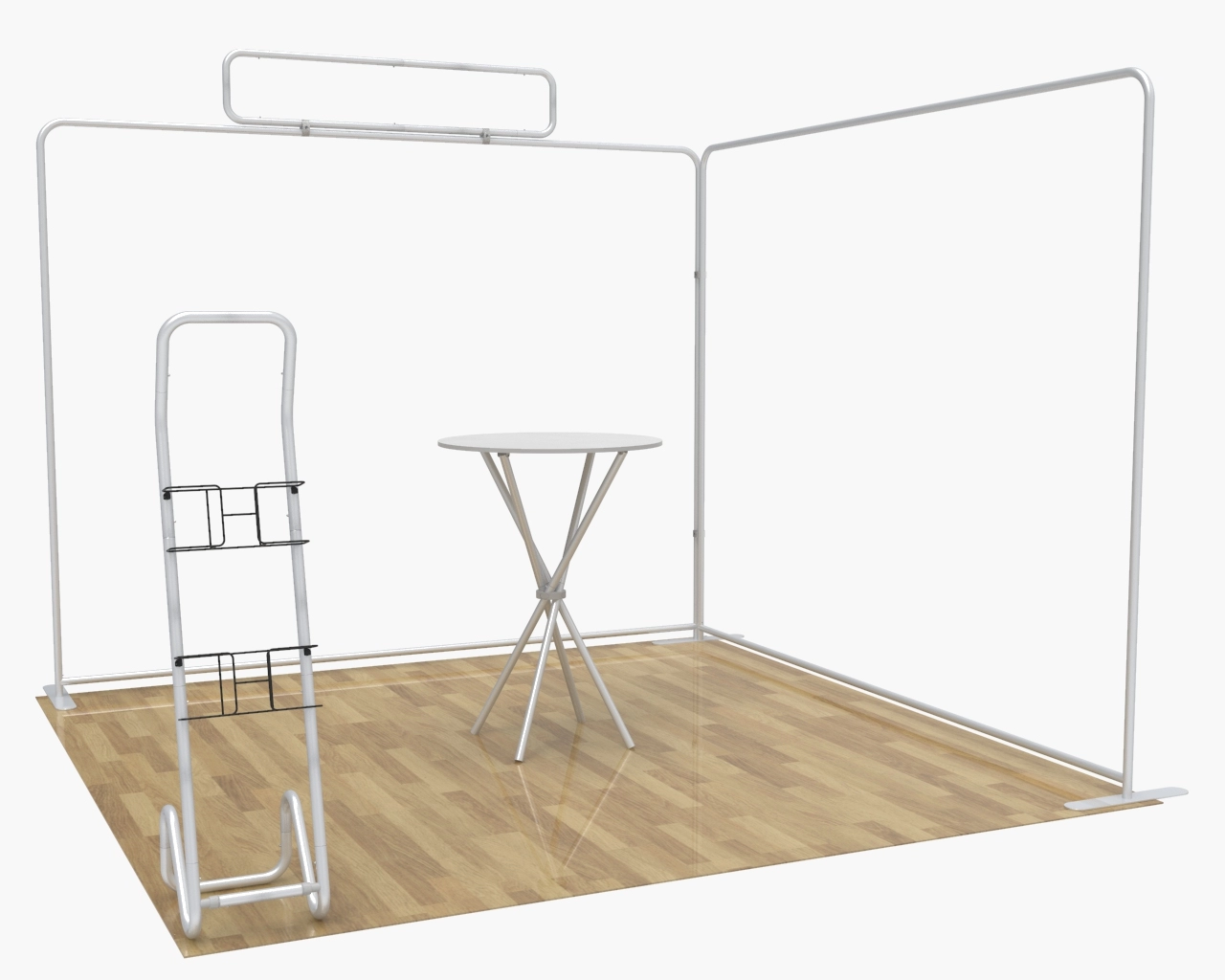Custom Trade Show Booth Kit X for Fitness & Health - 10ft & 20ft Options