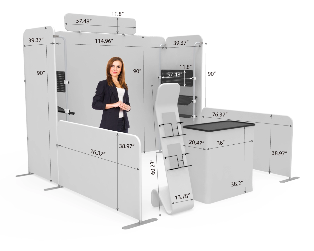 10ft Trade Show Booth Kit Y for Personal Hygiene & Oral Care Products 
