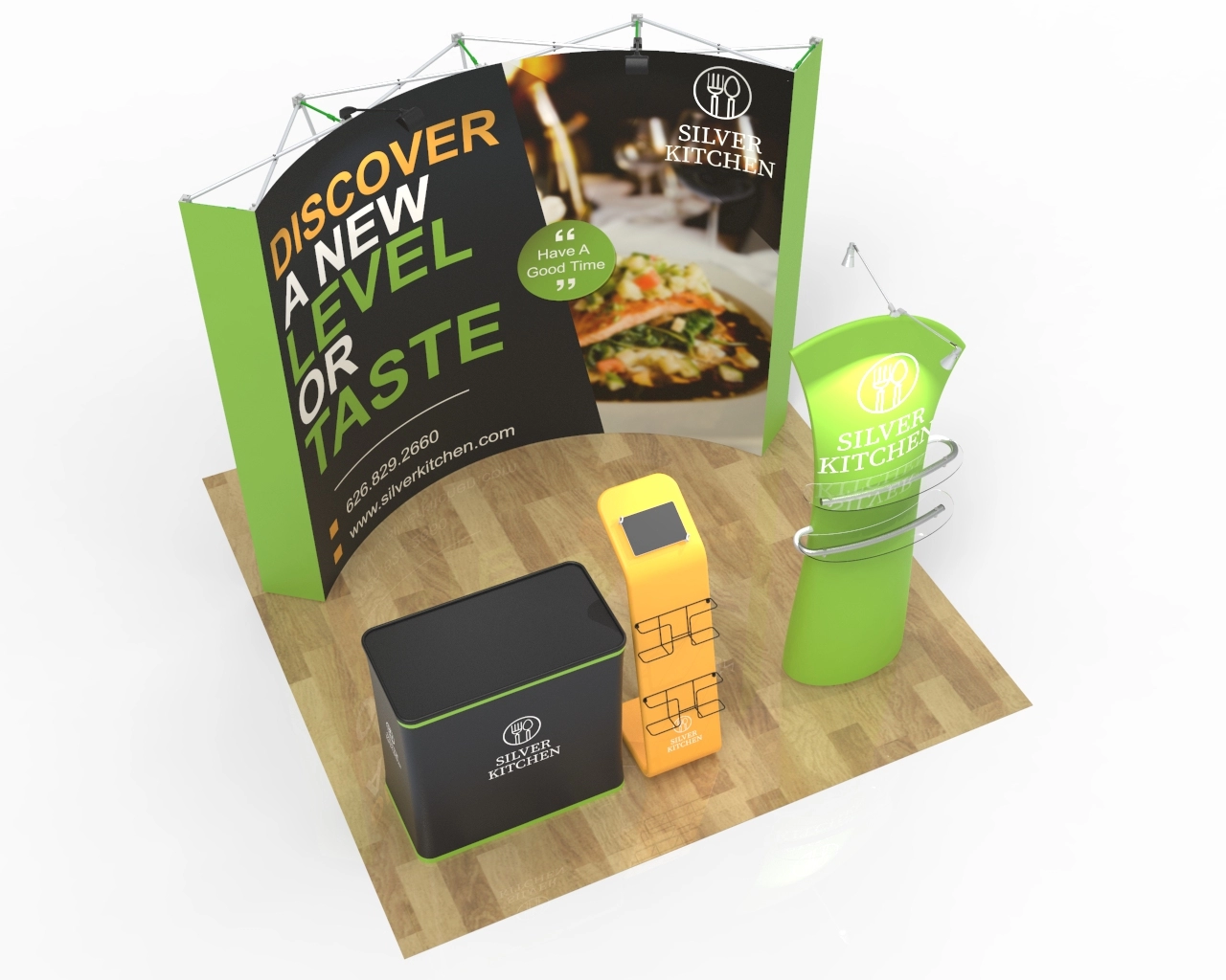 10ft Trade Show Booth Package 30 for Wine & Gourmet Food Brands  