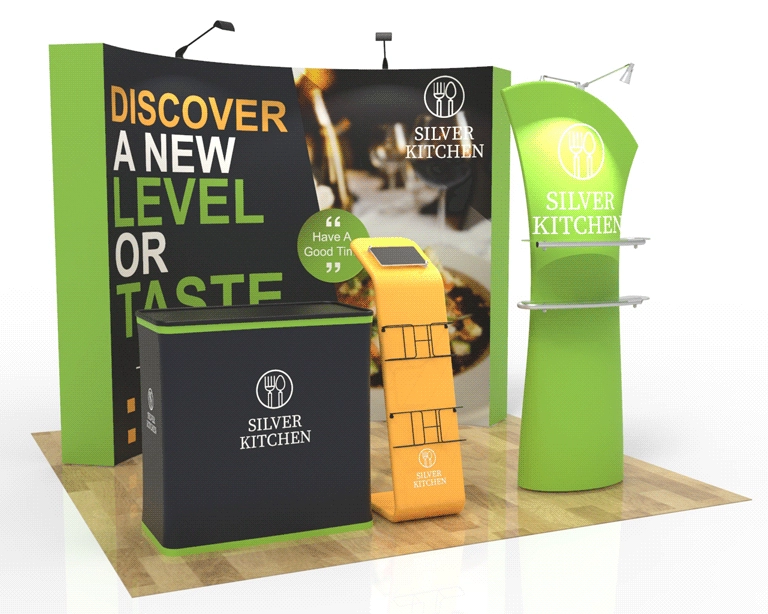 10ft Trade Show Booth Package 30 for Wine & Gourmet Food Brands  
