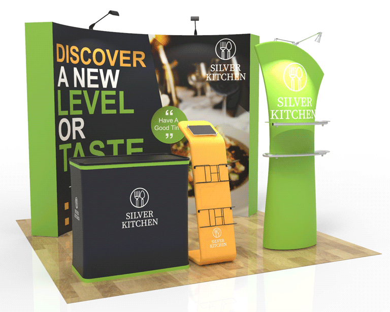 10ft Trade Show Booth Package 30 for Wine & Gourmet Food Brands  