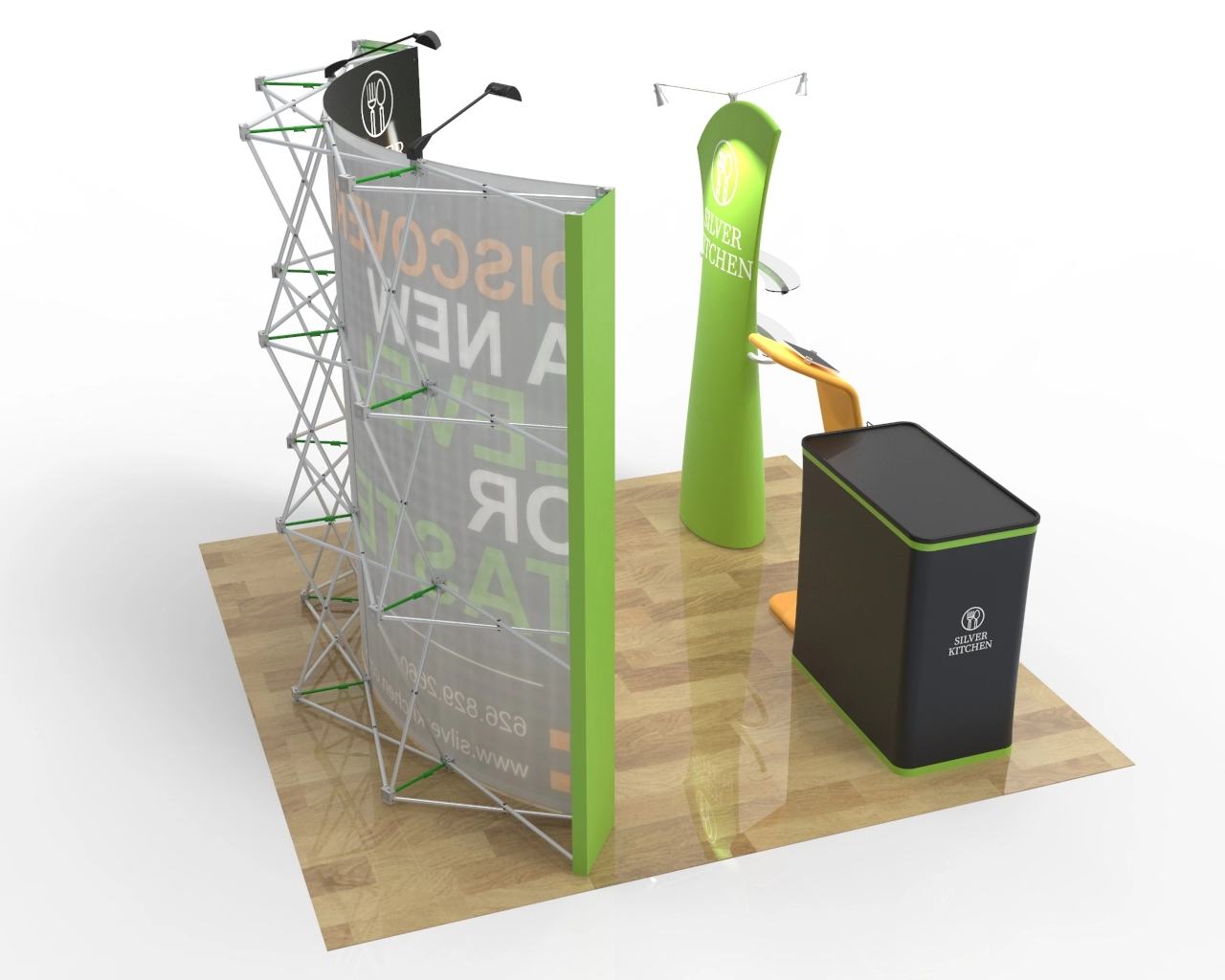 10ft Trade Show Booth Package 30 for Wine & Gourmet Food Brands  