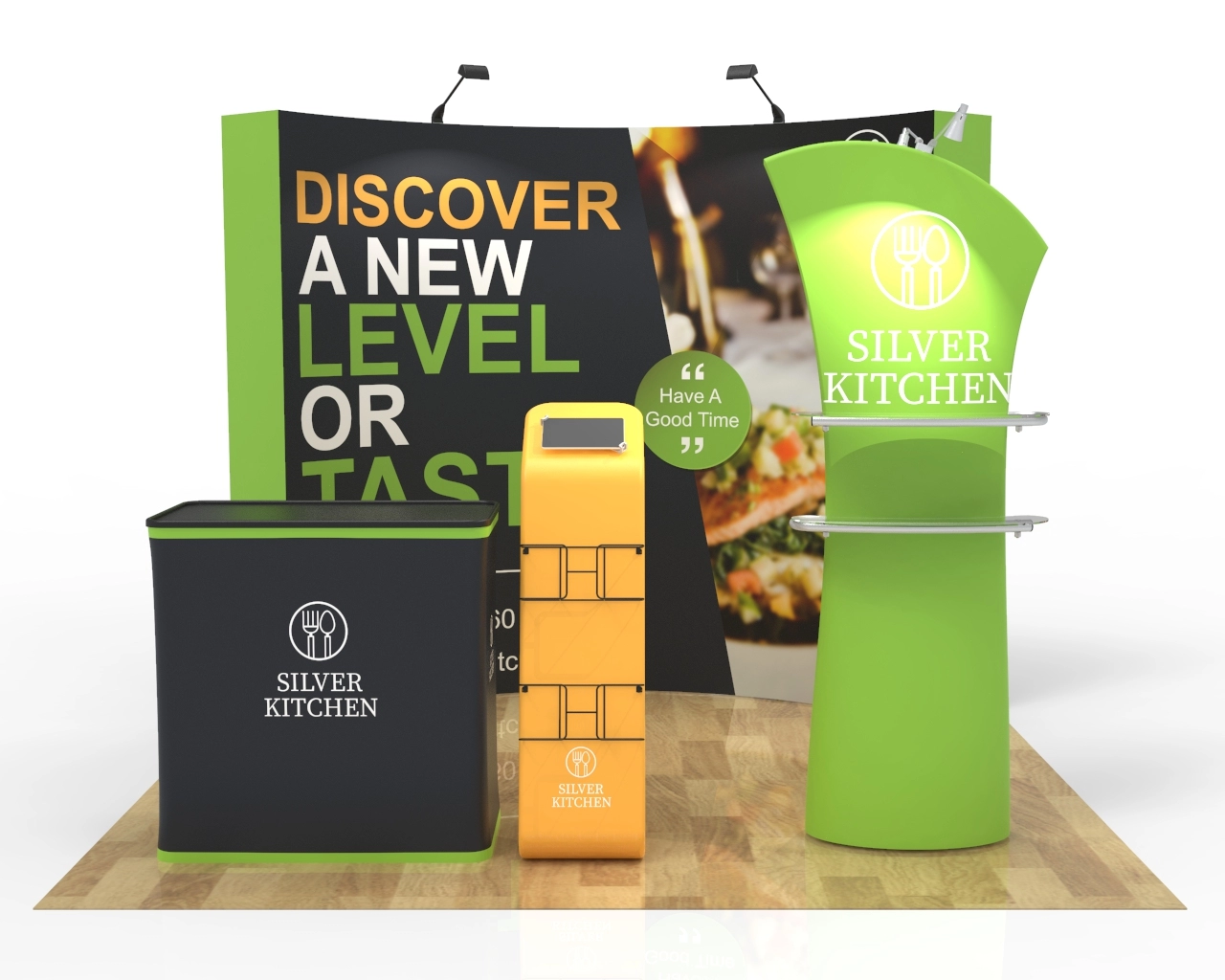 10ft Trade Show Booth Package 30 for Wine & Gourmet Food Brands  