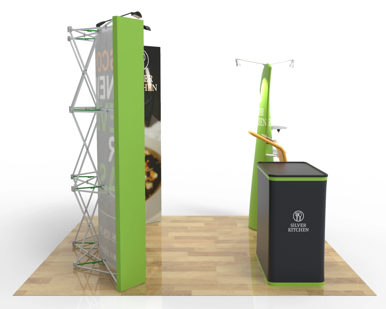 10ft Trade Show Booth Package 30 for Wine & Gourmet Food Brands  