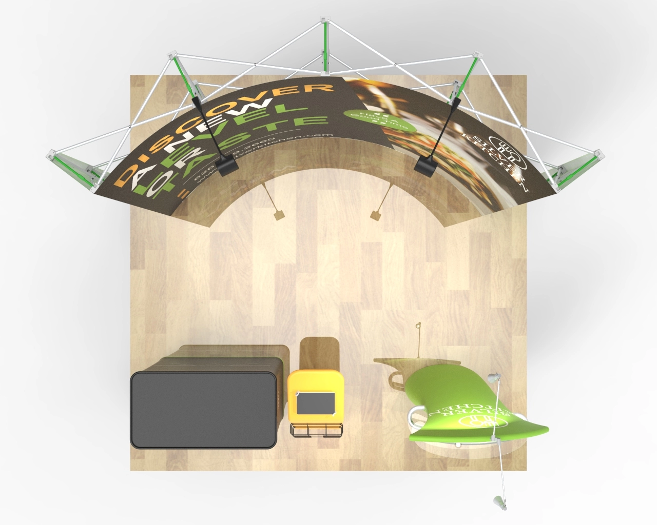 10ft Trade Show Booth Package 30 for Wine & Gourmet Food Brands  
