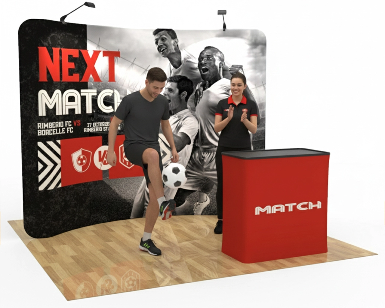 10ft Curved PortaZip™ Backdrop