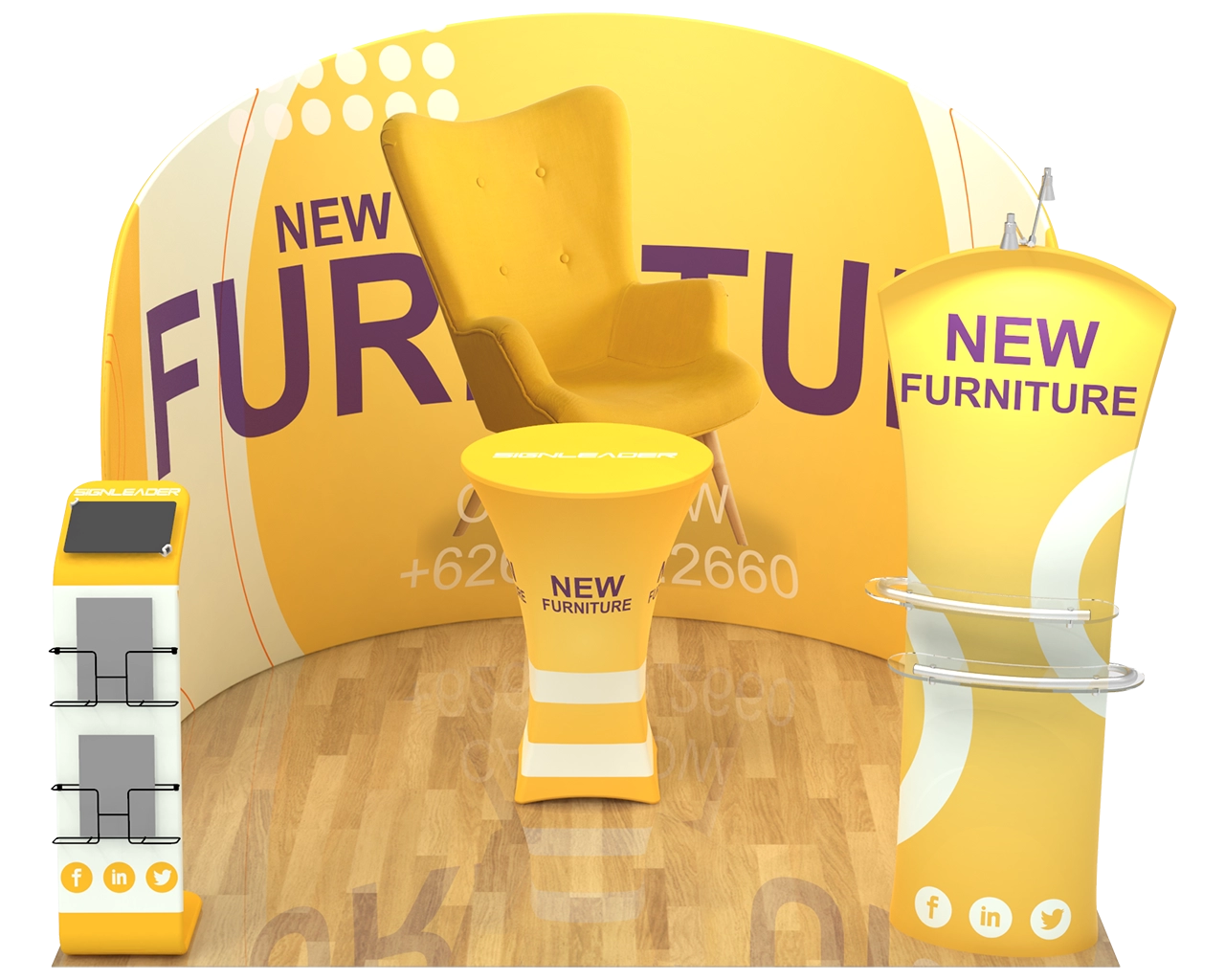 10ft Furniture & Home Decor Trade Show Booth Idea 09