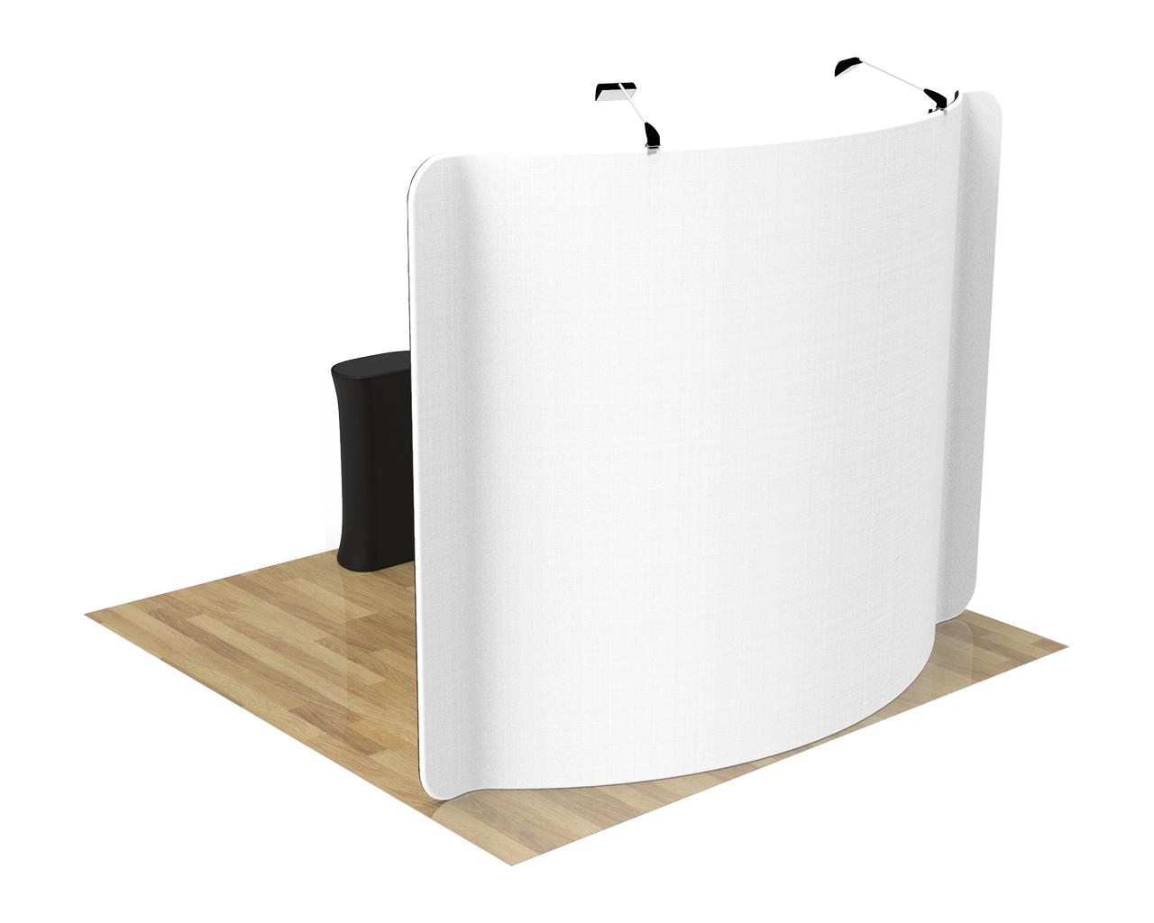 10ft Curved Portable Trade Show Booth Kit 01