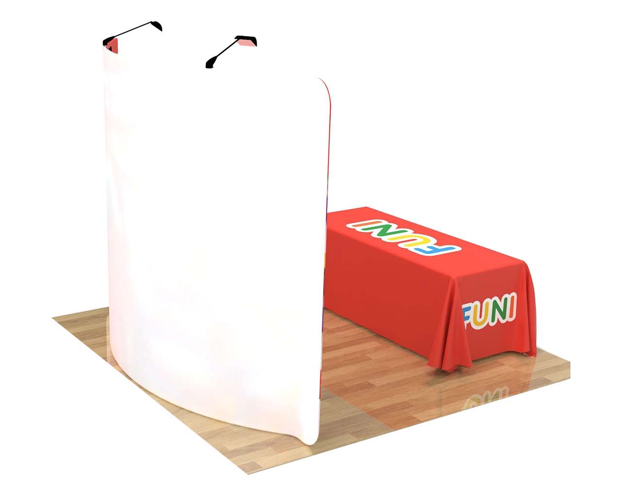 10ft Curved Portable Trade Show Booth Kit 02