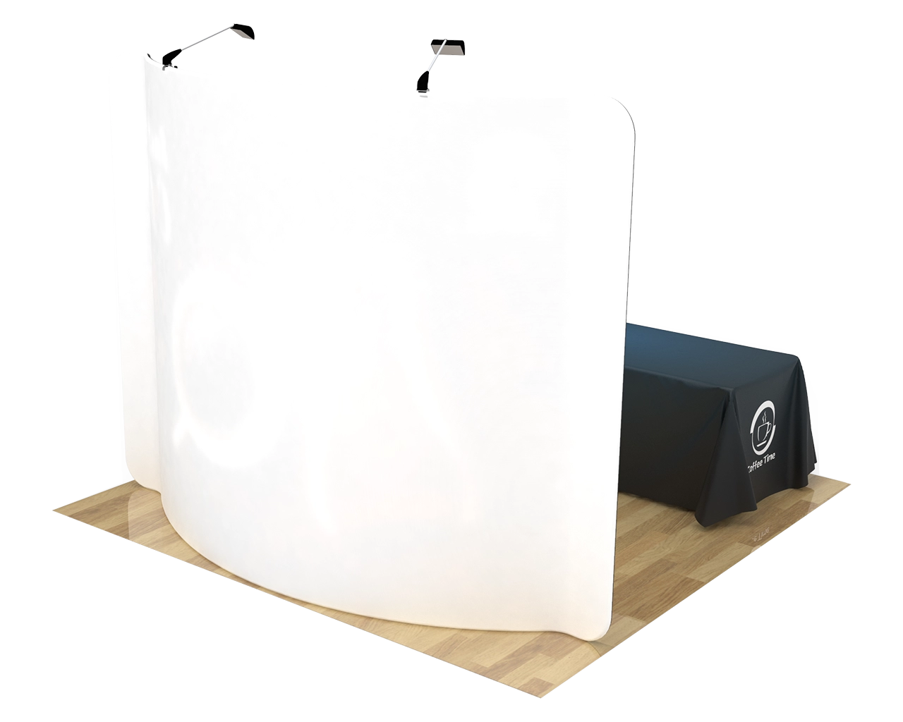 10ft Curved Portable Trade Show Booth Kit 03