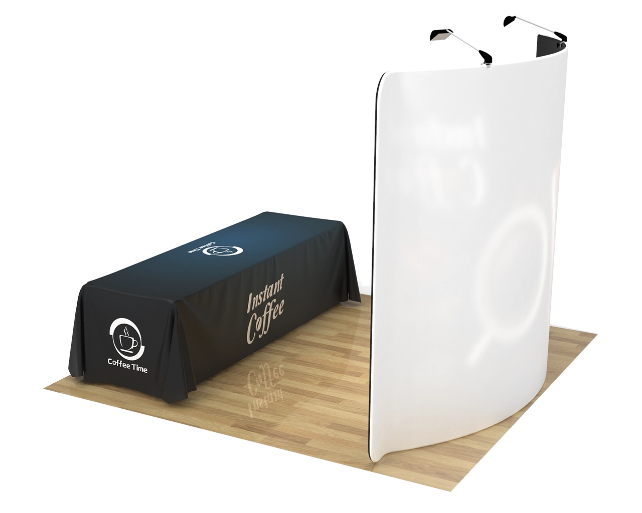 10ft Curved Portable Trade Show Booth Kit 03