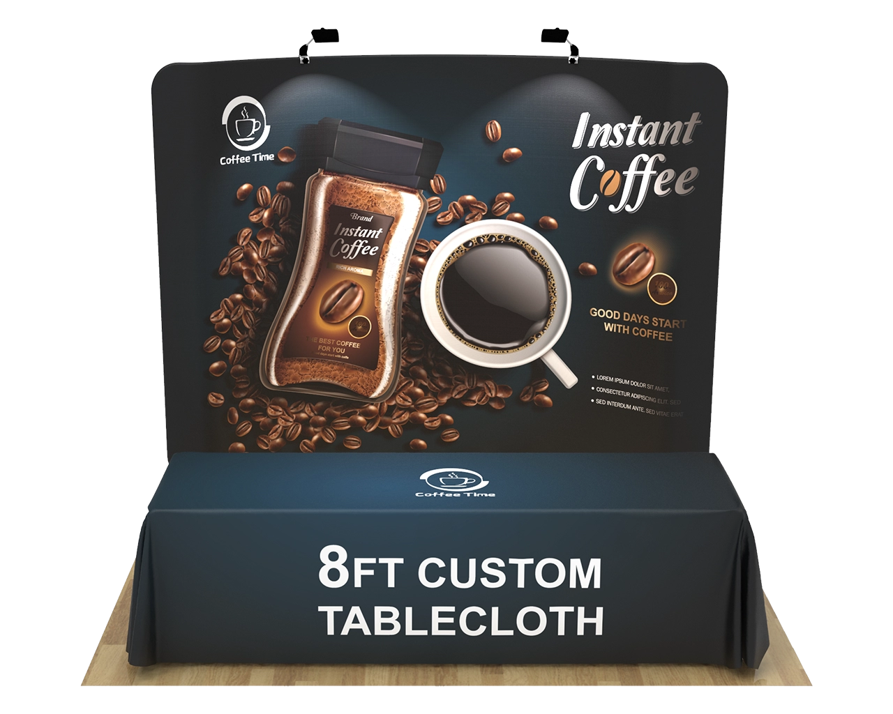 10ft Curved Portable Trade Show Booth Kit 03