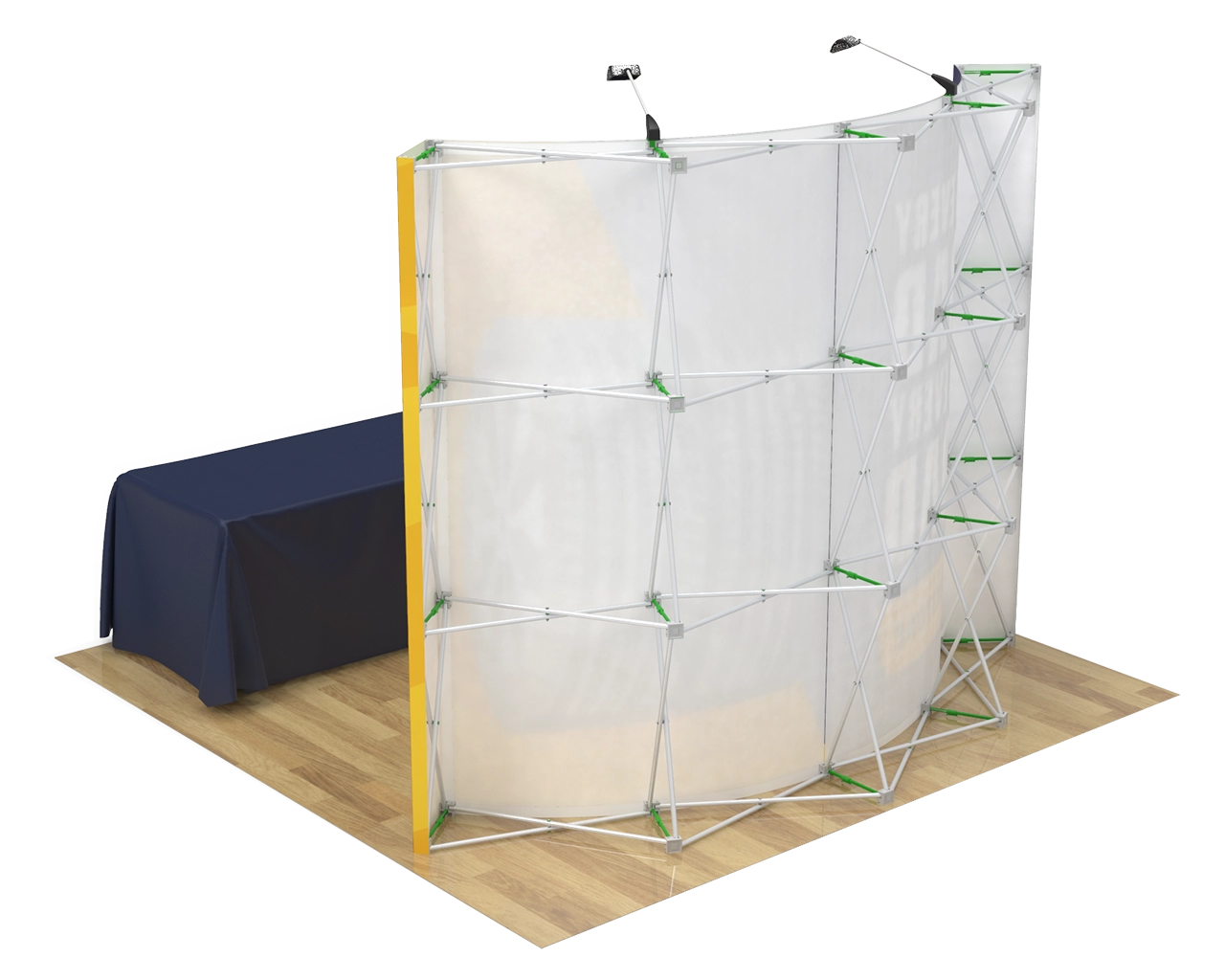 10ft Curved Velcro Portable Trade Show Booth Kit 12