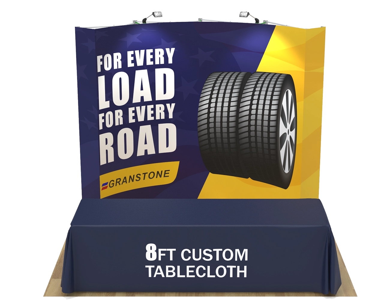 10ft Curved Velcro Portable Trade Show Booth Kit 12