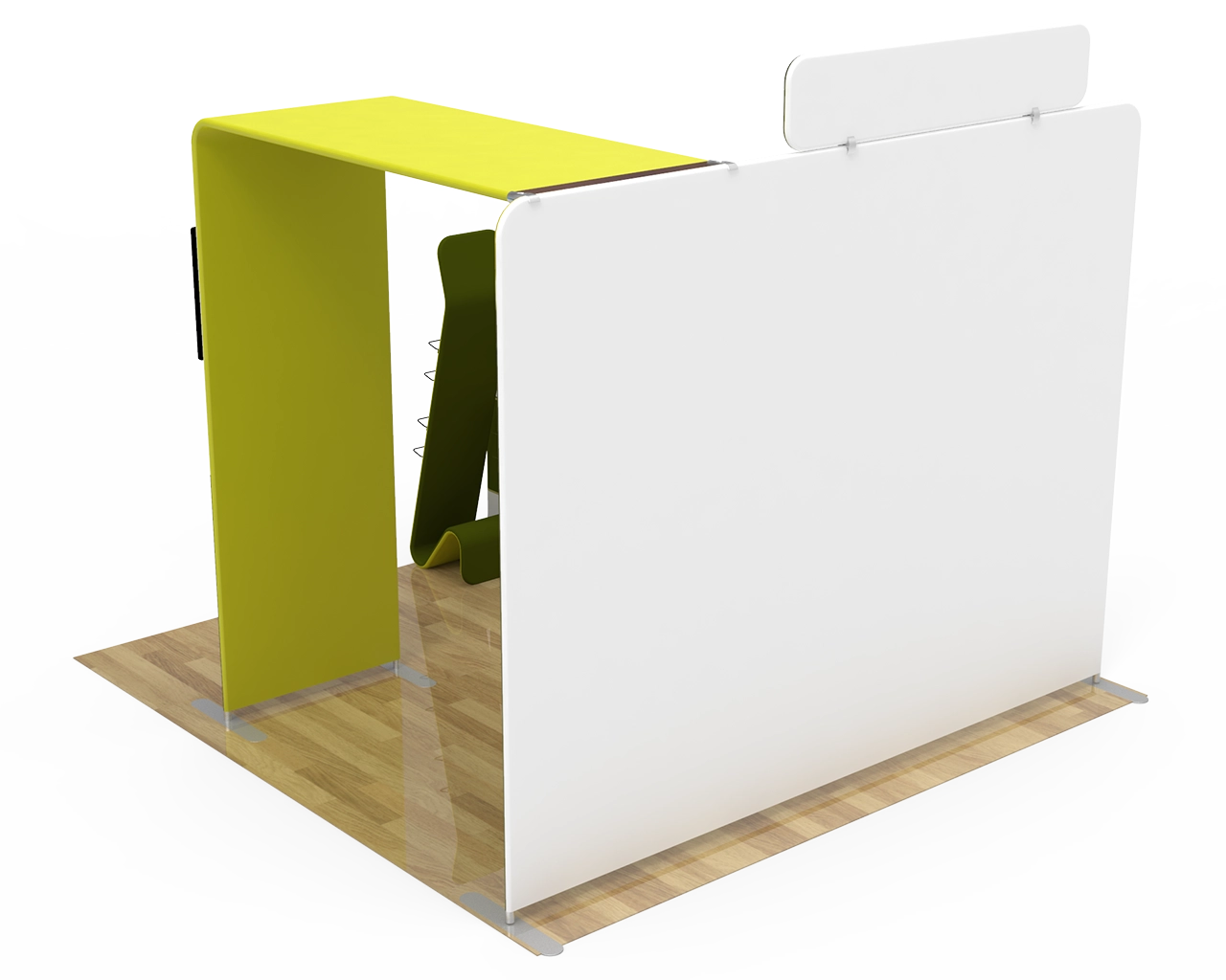 10ft Custom Archy Monitor Trade Show Booth Kit M