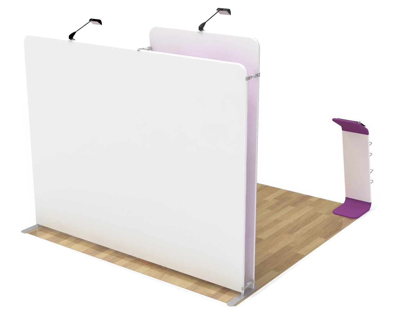 10x10 Custom Trade Show Booth Kit N for Beauty & Skincare