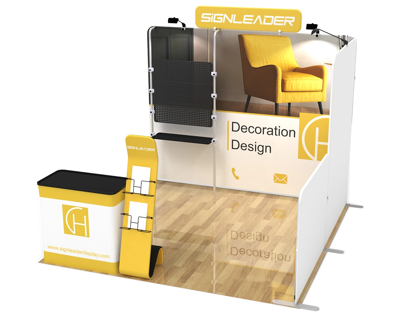 10x10 Custom Trade Show Booth Kit O for Furniture & Building Materials