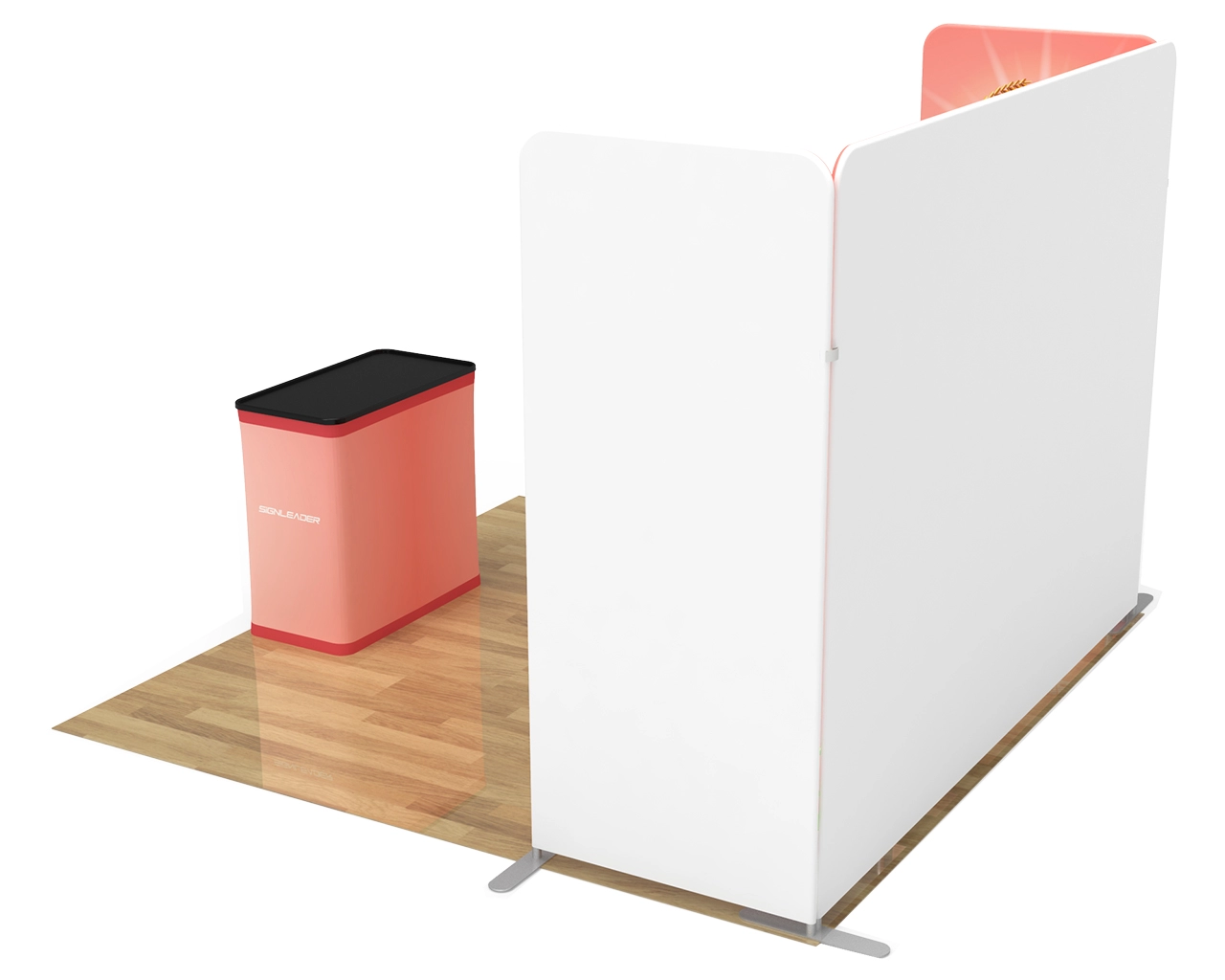 10x10 Custom Trade Show Booth Kit P for Food & Beverage Brands