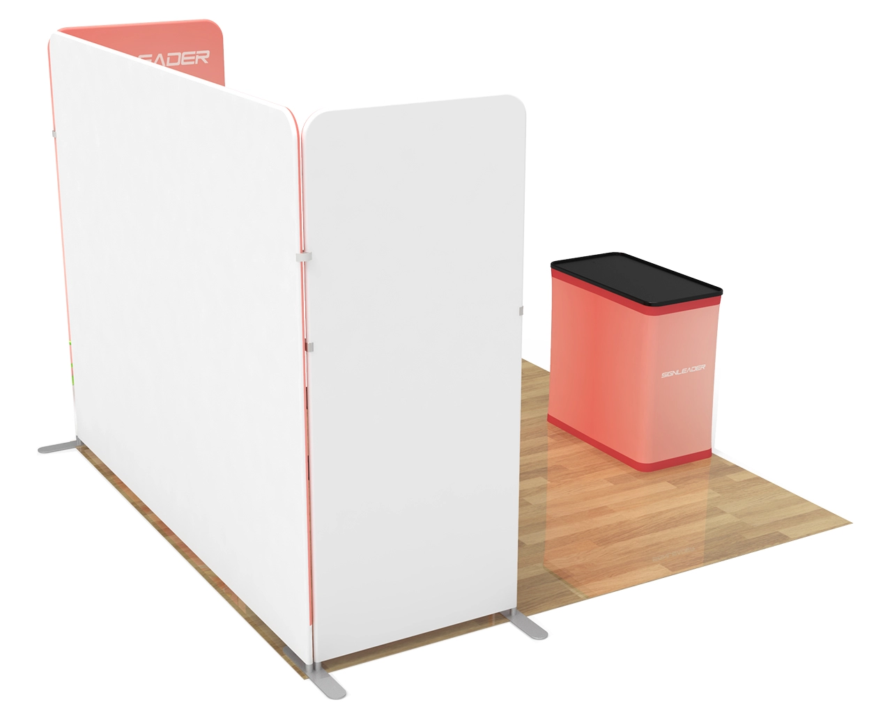10x10 Custom Trade Show Booth Kit P for Food & Beverage Brands