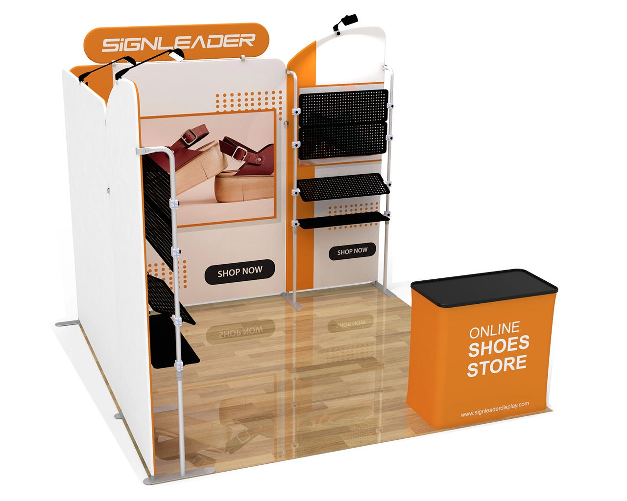 Custom Portable Trade Show Booth Kit Q. - 10ft & 20ft Options