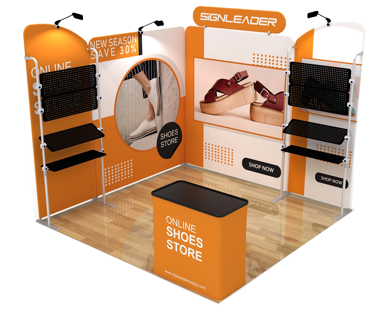 Custom Portable Trade Show Booth Kit Q. - 10ft & 20ft Options