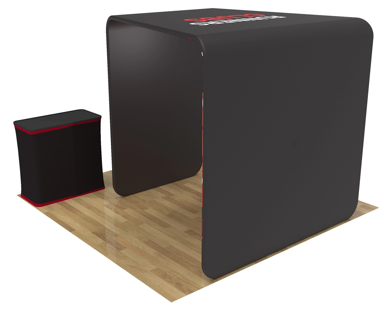 10x10 Custom Portable Trade Show Booth Kit S for Sportswear & Running Equipment