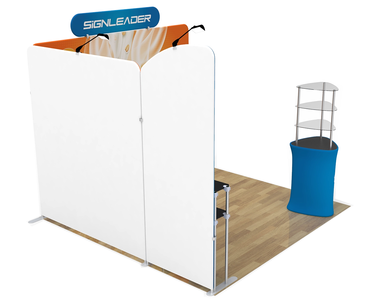 Custom Trade Show Booth Kit T for Healthy Foods & Cereals - 10ft & 20ft Options