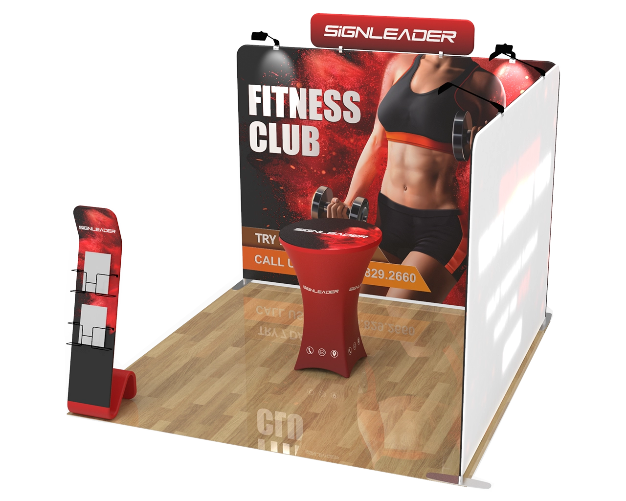 10ft Custom Portable Trade Show Booth Kit X