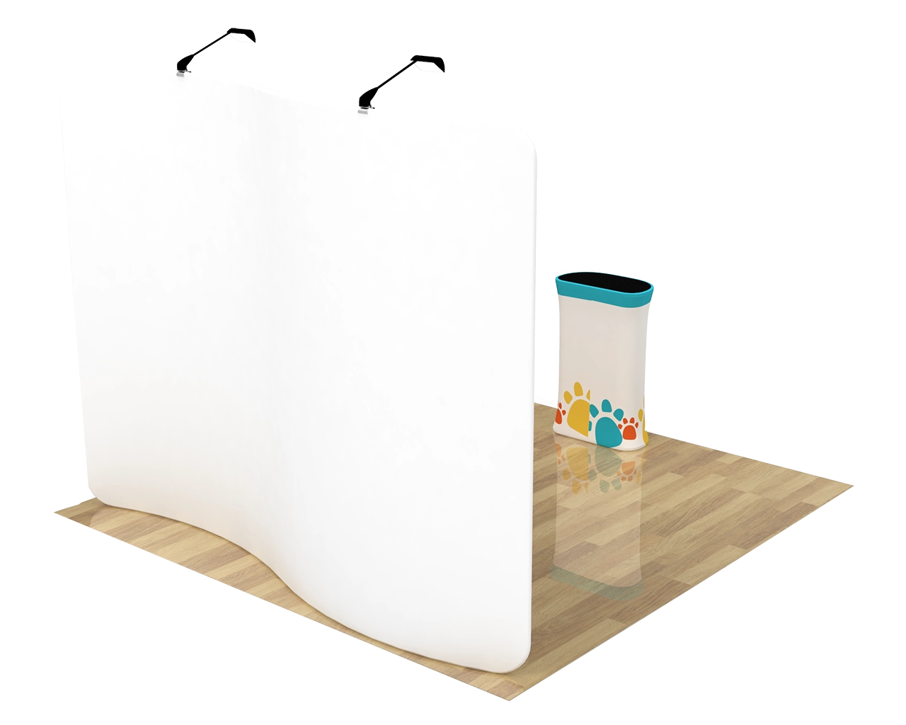 10ft S Shape Portable Trade Show Booth Kit 07