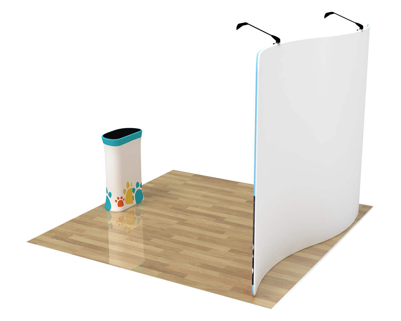 10ft S Shape Portable Trade Show Booth Kit 07
