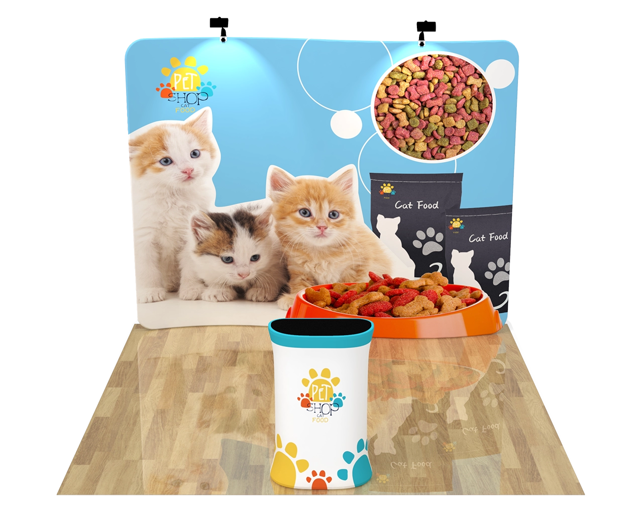 10ft S Shape Portable Trade Show Booth Kit 07